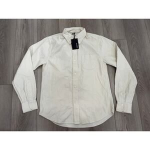 Buck Mason Shirt Pumice Pinwale Corduroy One Pocket Work Shirt NWT S